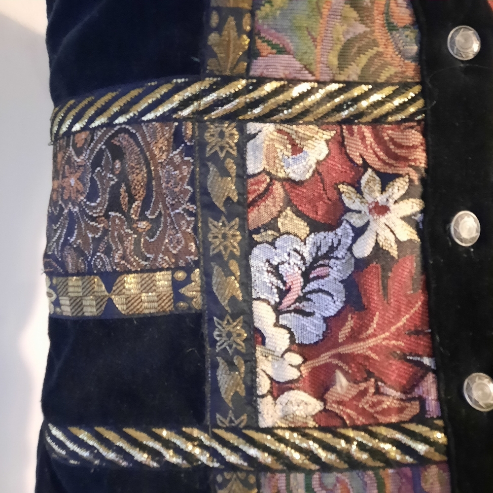 Patchwork Vest Size Small - image 6